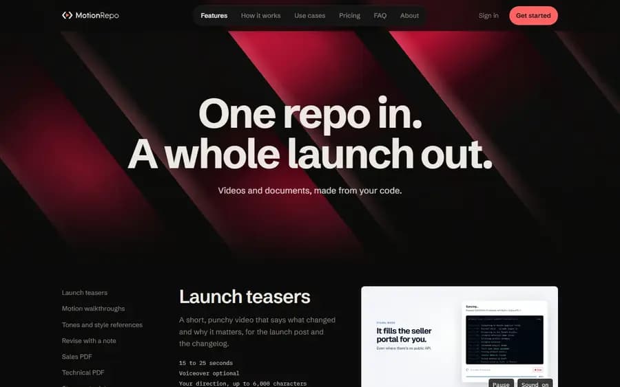 The copy of collateral.panscience.ai, the features page of the copy